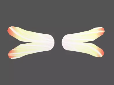 Low Poly Wings v2 001 Free low-poly 3D model