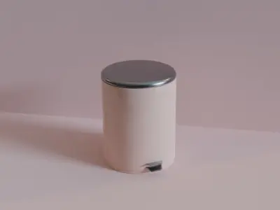 Bathroom Pedal Trash Bin Free 3D model