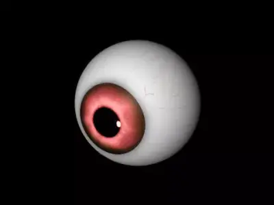 Red eye Free low-poly 3D model