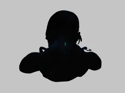 ALien Xenomorph Head Bust Low-poly 3D model purchase
