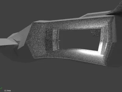 Drop Ship Low Poly Needs texture Low-poly 3D model