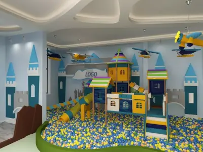 Playroom with Playground 3D model