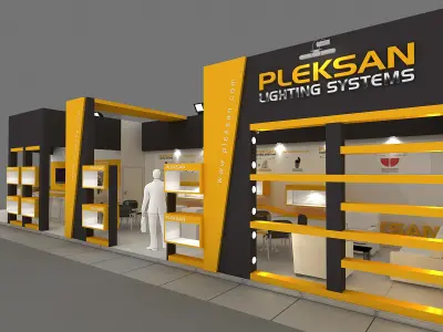 Exhibition Stand - ST0052 3D model