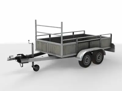 utility trailer 3D model