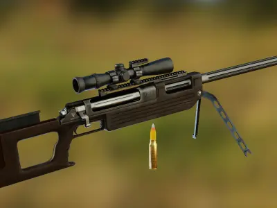 Arbiter 20mm Low-poly 3D model