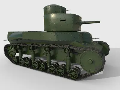 Tank T-24 3D model
