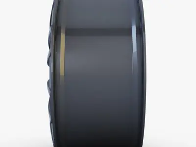 Style 345M wheel ferric gray Mid Poly Low-poly 3D model