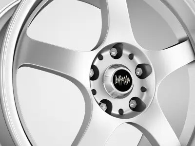 Barracuda wheel rims 3D model