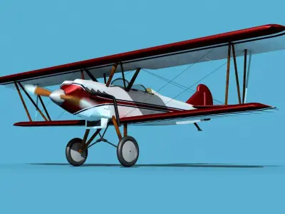 Travelair 2000 V07 3D model