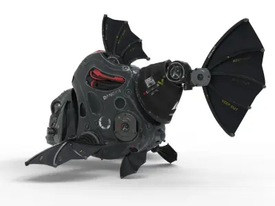 piranha robot 3D model