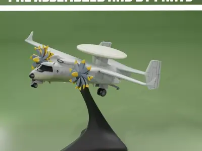 Yakovlav YAK 44E AEW A 3D print model