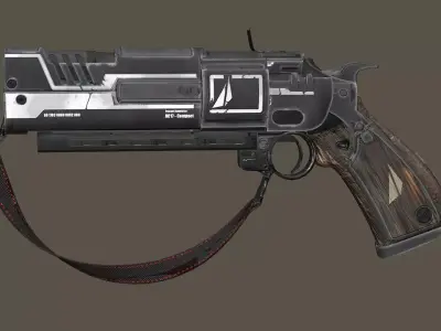 Fatebringer Legendary Hand Cannon 3D Model Low-poly 3D model