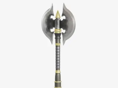 Stylized Big Axe Low-poly 3D model