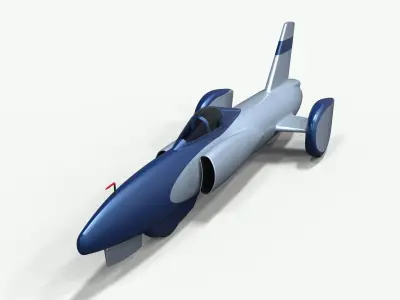 Spirit of America jet car 1964 3D model