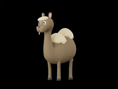 Character Cute Camel 3D model