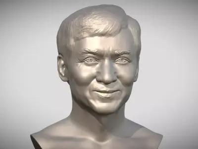 Jackie Chan bust 3D print model