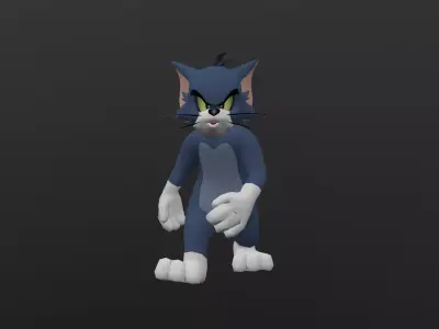 TOMC-030 Tom Cat Walking In Place Low-poly 3D model