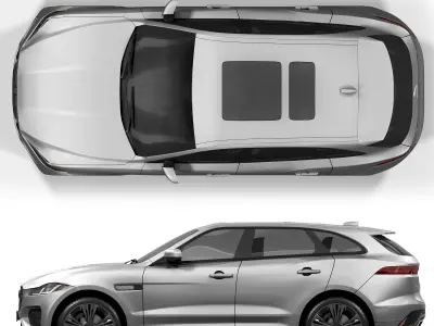 Jaguar F Pace 3D model