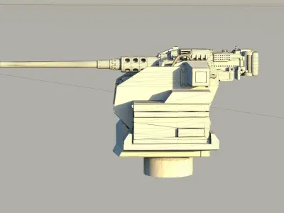 REMOTE CONTROLLED WEAPON STATION Free 3D model