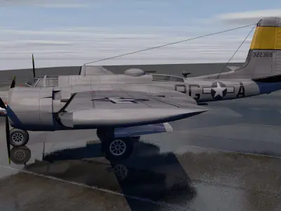 Douglas A-26B Invader 3D model