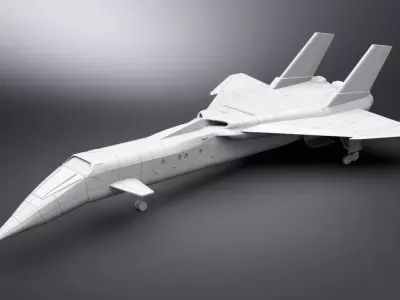 Shado Jet Plane Scale model 3D print model