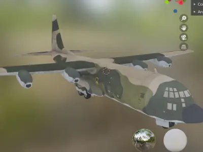 air c130 Low-poly 3D model