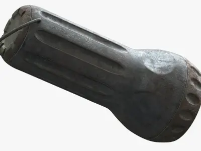 Flashlight 4 Old 3D model