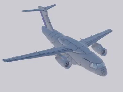 Embraer C-390 Millennium Chile Low-poly 3D model