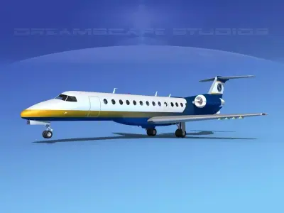 Embraer ERJ-135 Jet World Connection 3D model