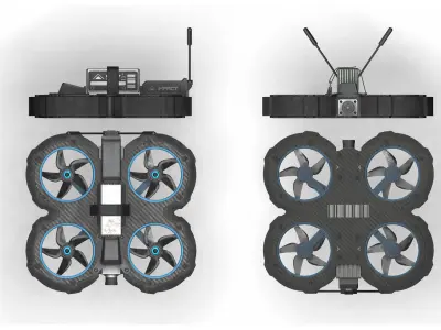 Drone L1 Low-poly 3D model