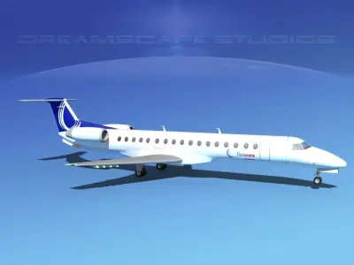 Embraer ERJ-145 Finncomm Airlines 3D model