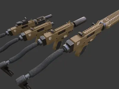 MPA930DMG 9mm Pistol Low-poly 3D model