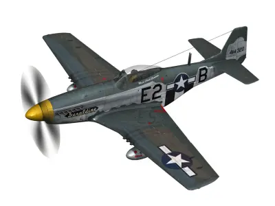 North American P-51D Mustang - Geraldine 3D model