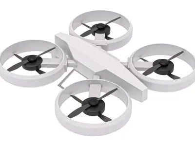 Sci Fi Quadrocopter Drone 3D model