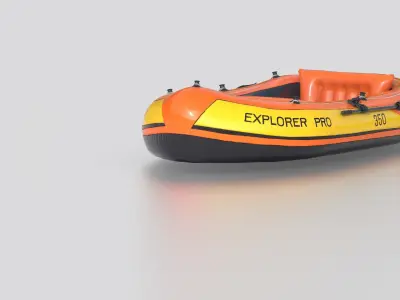 INFLATABLE BOAT 3 3D model