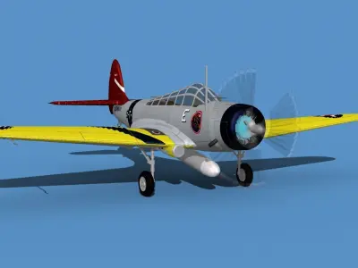 Douglas TBD-1 Devestator V03 3D model