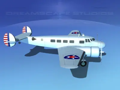 Lockheed C-37 US Army Air Corps 3D model