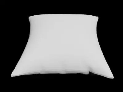 Pillow White cotton Free 3D model