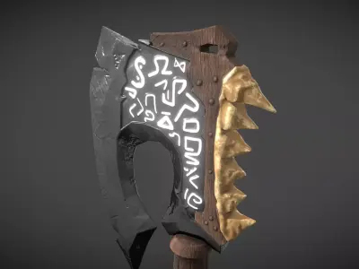 Game ready- AXE Free low-poly 3D model