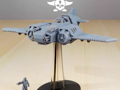 GrimGuard SF-19A Fighter Plane 3D print model