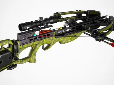  Hunting Crossbow Low-poly 3D model