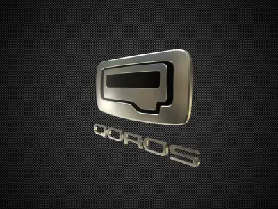 qoros logo 3D model