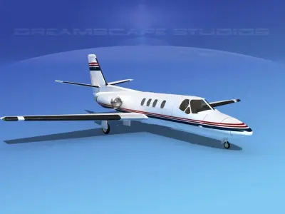 Cessna 500 Citation I V04 3D model