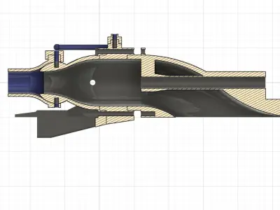 A Pump-Jet door handle 3D print model