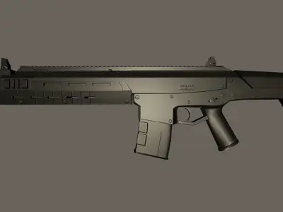 Bushmaster ACR Low-poly 3D model