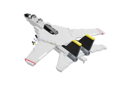 MocBricks3D - Lego F14 Tomcat 3D print model