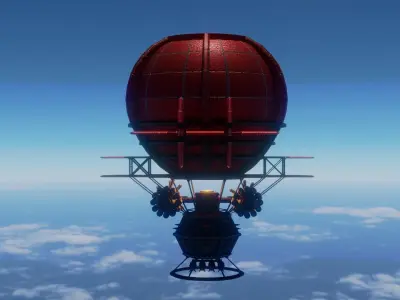 fire nation Balloon Free 3D model