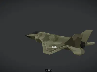 Spacecraft Jet aircraft plane 3dmodel 11 3D model