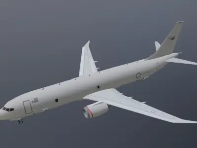 RAAF Boeing p8A - Poseidon low poly  Low-poly 3D model