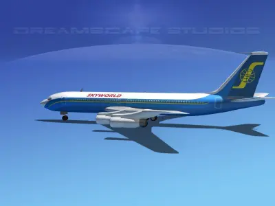 Boeing 707 Skyworld 3D model